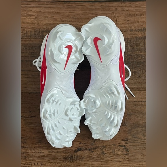 Nike Alpha Huarache Elite 4 Low MCS ‘White Red’ (size mens 9 & 10.5) - Picture 6 of 7